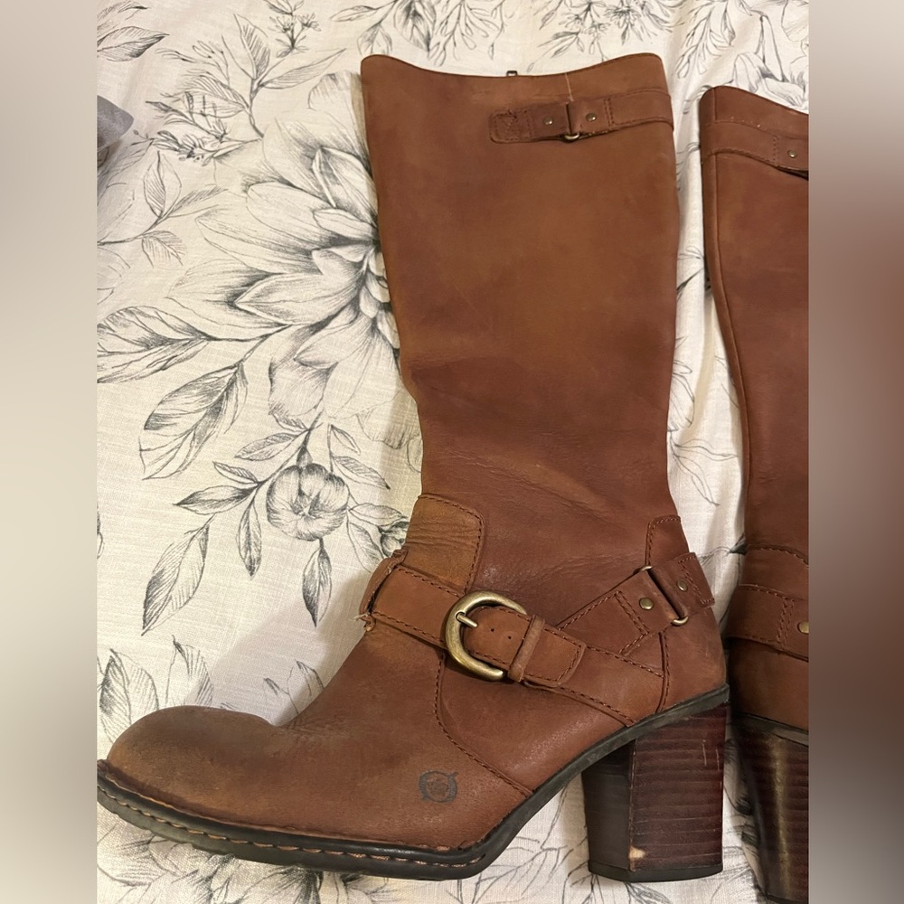 Born brown knee high boots - Picture 3 of 4